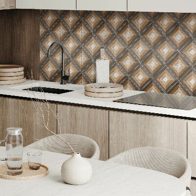 Carreaux de vinyle auto-adhésifs Losanges de forme géométrique