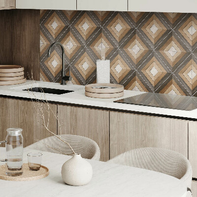 Carreaux de vinyle auto-adhésifs Losanges de forme géométrique