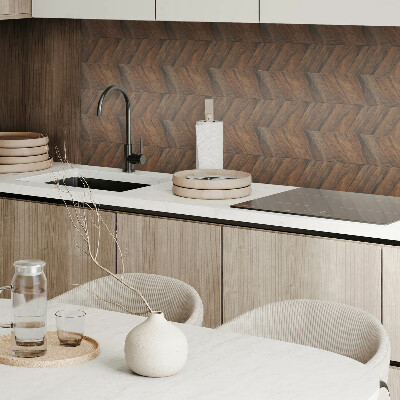 Carreaux vinyle Motif de planche à chevrons