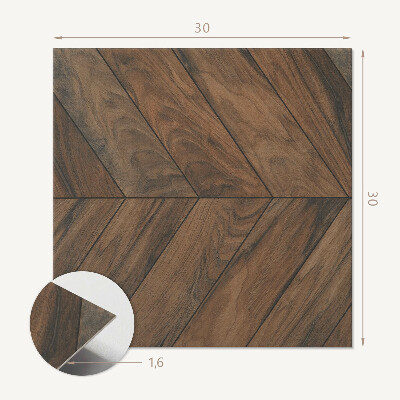 Carreaux vinyle Motif de planche à chevrons