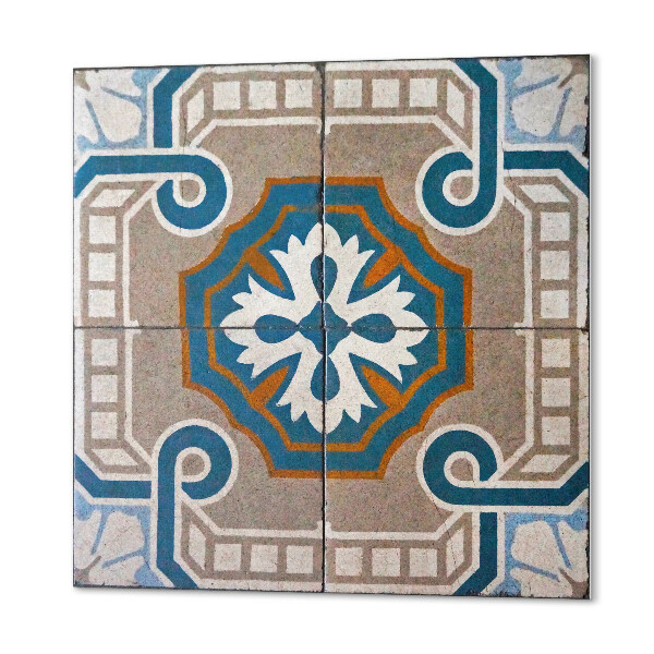 Carreaux de vinyle auto-adhésifs Mosaïque ornementale de style graphique