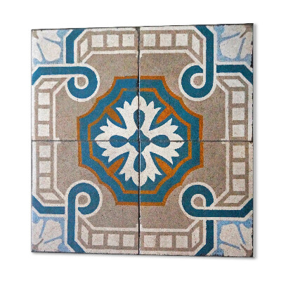 Carreaux de vinyle auto-adhésifs Mosaïque ornementale de style graphique