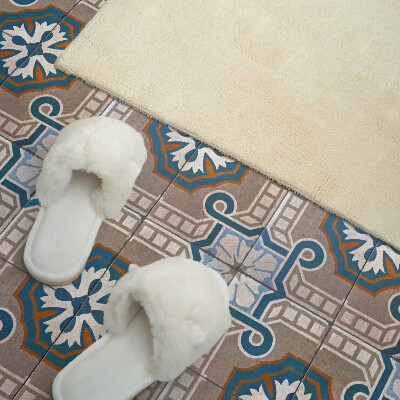 Carreaux de vinyle auto-adhésifs Mosaïque ornementale de style graphique