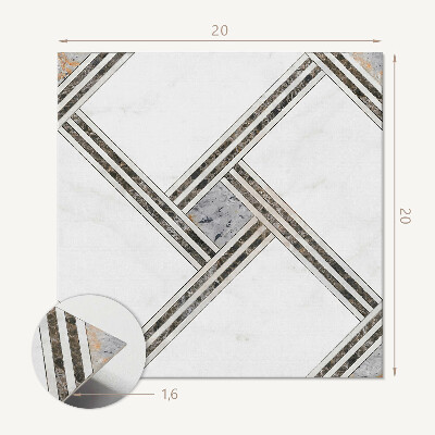 Carreaux pvc Lignes abstraites dans un style géométrique