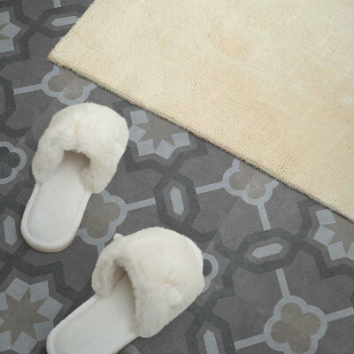 Carreaux de vinyle auto-adhésifs Géométrie dans un motif de carrelage à la mode