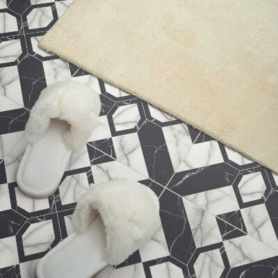 Carreaux pvc Figures en marbre de style géométrique