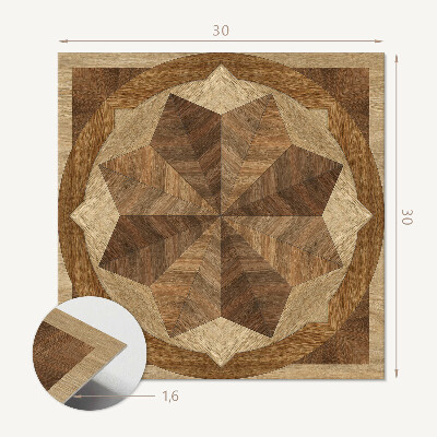 Carreaux vinyle Un motif complexe de forme géométrique