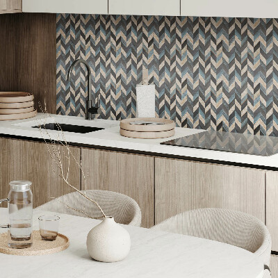 Carreaux pvc Zigzags en bois dans un style moderne