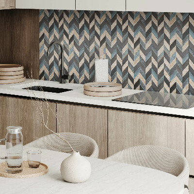 Carreaux pvc Zigzags en bois dans un style moderne