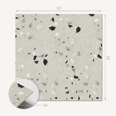 Carreaux vinyle Fragments délicats dans un motif artistique