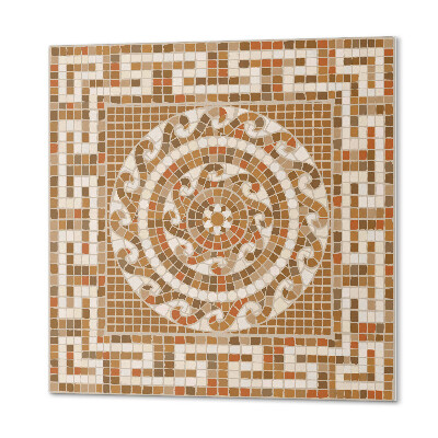 Carreaux de vinyle auto-adhésifs Motif de mosaïque circulaire