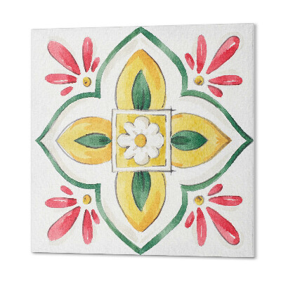 Carreaux pvc Motif floral avec un cadre
