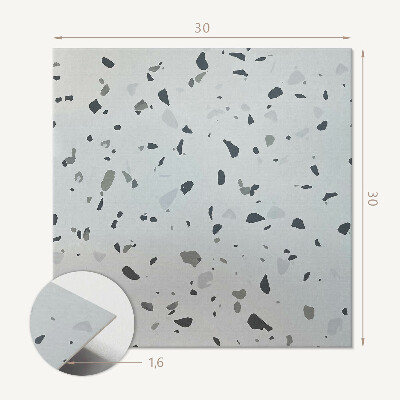 Carreaux de vinyle auto-adhésifs Motif dynamique avec des taches