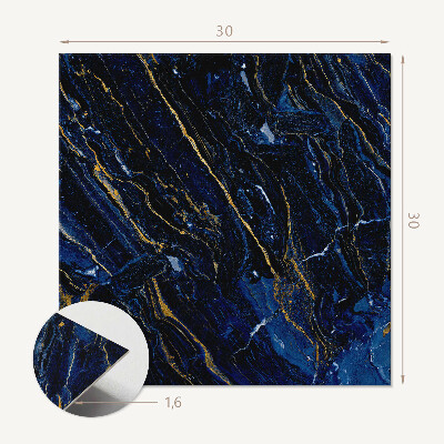 Carreaux de vinyle auto-adhésifs Jeu de formes de billes