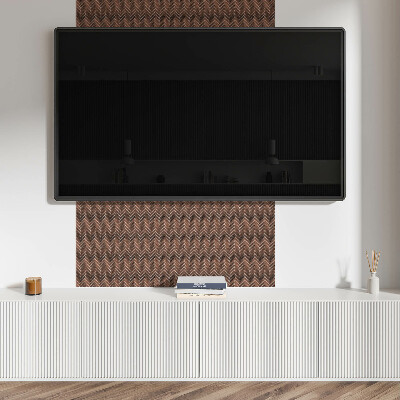 Carreaux pvc Motif à chevrons en bois