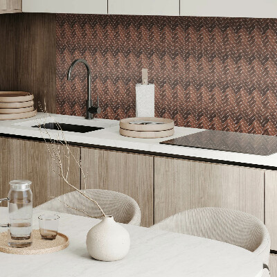 Carreaux pvc Motif à chevrons en bois