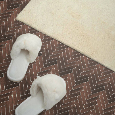 Carreaux pvc Motif à chevrons en bois