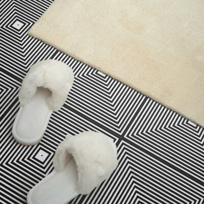 Carreaux vinyle Motif de lignes concentriques carrées