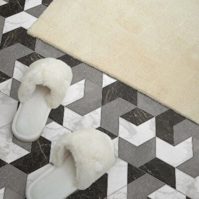 Carreaux de vinyle auto-adhésifs Formes abstraites dans un style géométrique