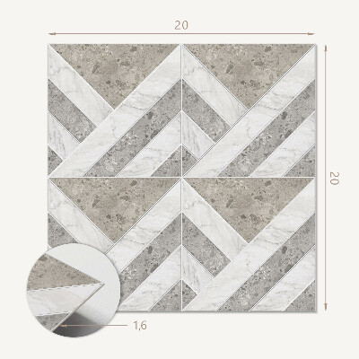 Carreaux pvc Motif géométrique carrelé