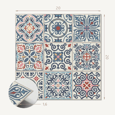 Carreaux vinyle Mosaïques artistiques stylisées