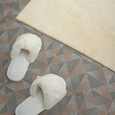 Carreaux de vinyle auto-adhésifs Motif de formes triangulaires