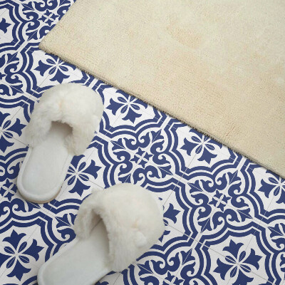 Carreaux de vinyle auto-adhésifs Motif végétal carrelé dans le style