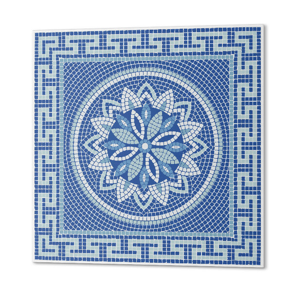 Carreaux pvc Motif mosaïque avec un motif floral