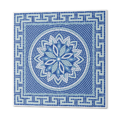 Carreaux pvc Motif mosaïque avec un motif floral