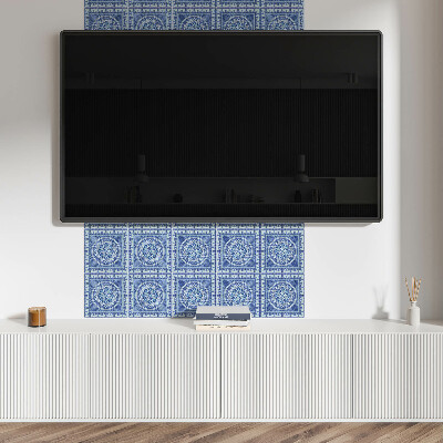 Carreaux pvc Motif mosaïque avec un motif floral