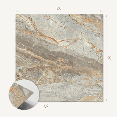 Carreaux pvc Motif en marbre avec des veines subtiles