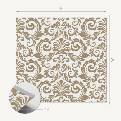 Carreaux pvc Ornement à motifs végétaux