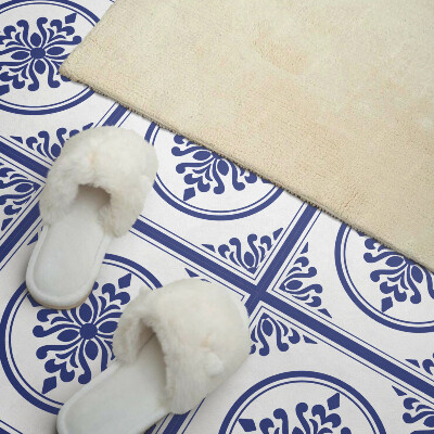 Carreaux pvc Motif floral avec des cercles