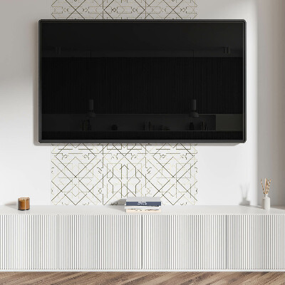 Carreaux vinyle Motif de lignes sous forme géométrique