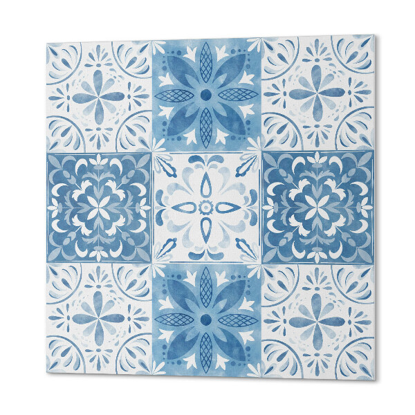 Carreaux de vinyle auto-adhésifs Motif floral dans des carreaux élégants