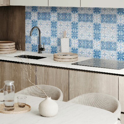 Carreaux de vinyle auto-adhésifs Motif floral dans des carreaux élégants