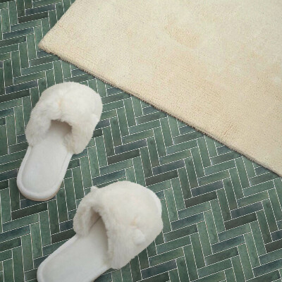 Carreaux de vinyle auto-adhésifs Structure tridimensionnelle en chevrons