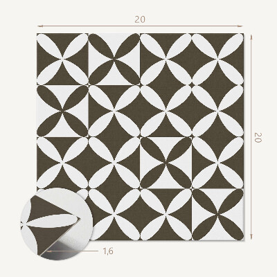 Carreaux pvc Motif abstrait avec des formes géométriques