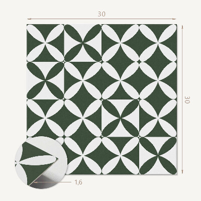 Carreaux vinyle Motif en damier géométrique élégant