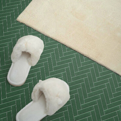 Carreaux de vinyle auto-adhésifs Motifs à chevrons sur les carreaux