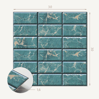 Carreaux de vinyle auto-adhésifs Motif imitant le marbre