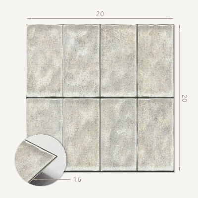 Carreaux vinyle Carreaux verticaux lumineux tridimensionnels