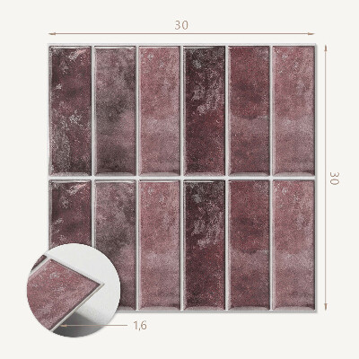 Carreaux de vinyle auto-adhésifs Rayures en mosaïque