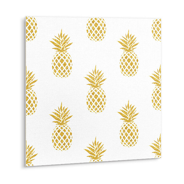 Carreaux de vinyle Ananas de dessin animé doré