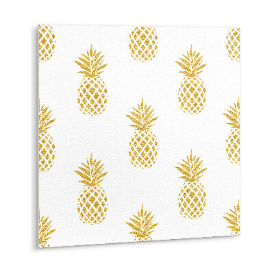 Carreaux de vinyle Ananas de dessin animé doré
