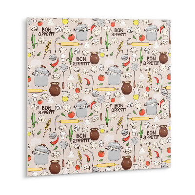 Carreau vinyl adhésif Thème bon appétit