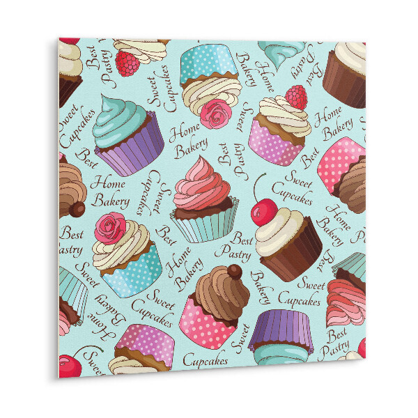 Carreaux de vinyle Cupcakes colorés