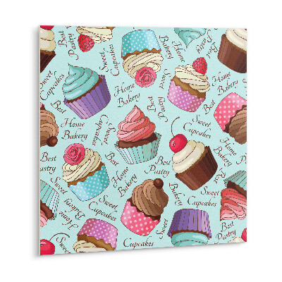Carreaux de vinyle Cupcakes colorés
