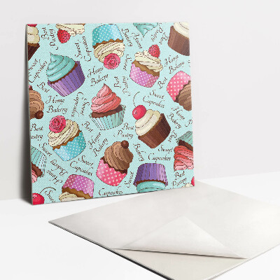 Carreaux de vinyle Cupcakes colorés
