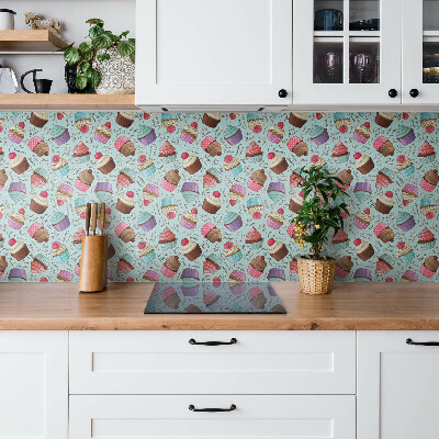 Carreaux de vinyle Cupcakes colorés